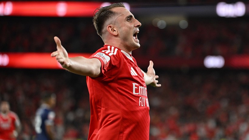 Kerem Aktürkoğlu Benfica kariyerine ilk 11'de, golle ve galibiyetle başladı
