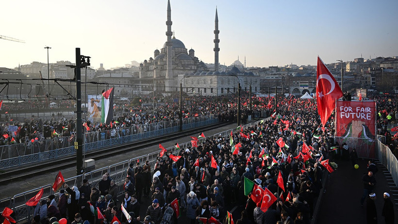 İstanbul'dan dünyaya Gazze mesajı: 'Kimse sanmasın ki Türkiye uyuyor: Hayır biz ayaktayız'