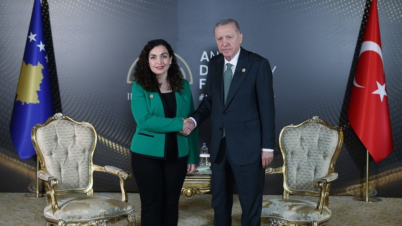 Erdoğan, Kosova Cumhurbaşkanı Osmani ile görüştü: İki ülke arasındaki ticaret hacmi hedefi 3 milyar Euroya çıkabilir
