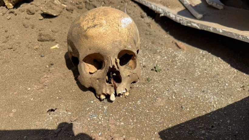 İnşaat işçilerinin bulduğu kafatası ekipleri harekete geçirdi