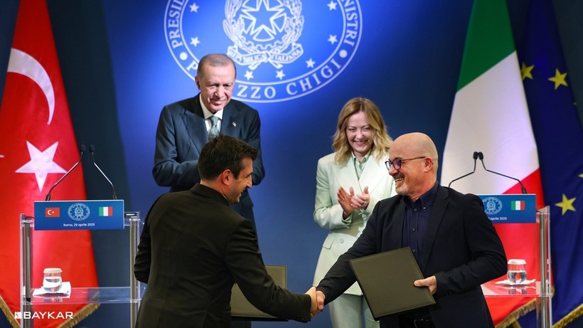 Baykar-Leonardo'nun SİHA iş birliği, Erdoğan ve Meloni huzurunda resmileşti