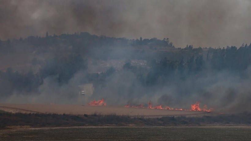 Kudüs ile Tel Aviv arasındaki yangından 12 bin dönüme yakın alan etkilendi