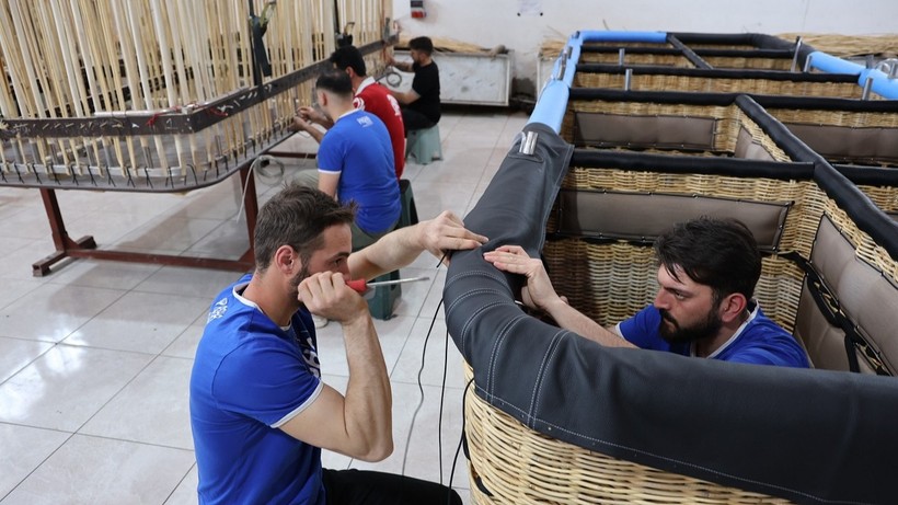 Kapadokya'da üretilen sıcak hava balonları artık tamamen yerli ve milli