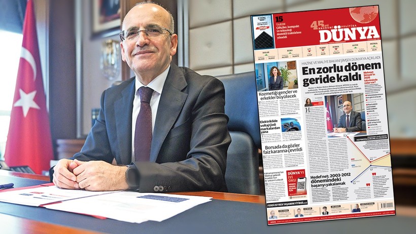 Hazine ve Maliye Bakanı Mehmet Şimşek, DÜNYA'ya konuştu: En zorlu dönem geride kaldı