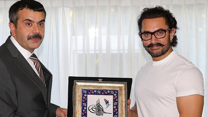 MEB Müsteşarı Tekin, Aamir Khan'ı ağırladı