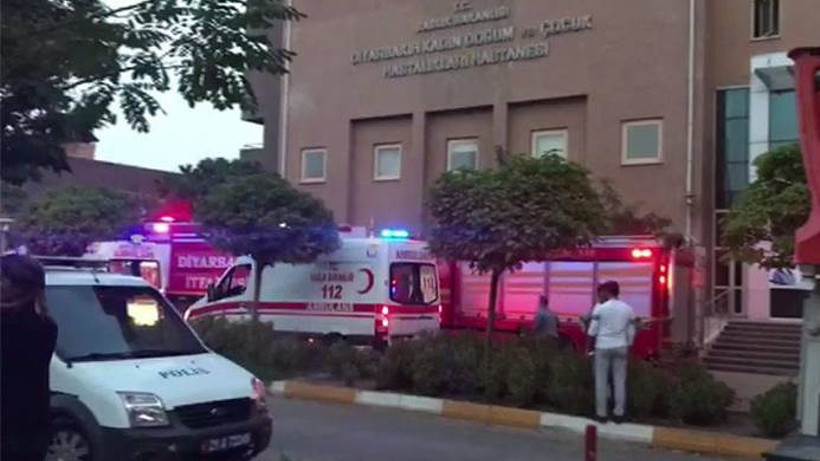 Diyarbakır'da hastane yangını