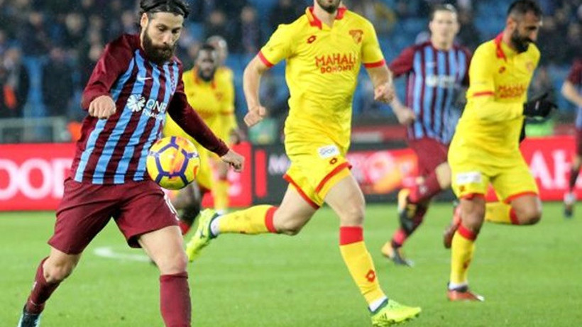 Trabzonspor-Göztepe maçından gol sesi çıkmadı