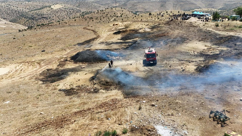 Diyarbakır ve Mardin'deki yangında hasar havadan görüntülendi - Resim: 6