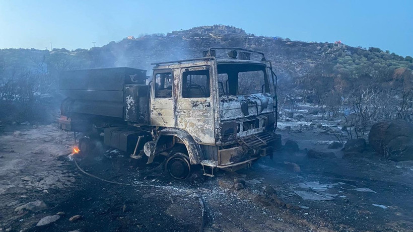 Assos ve Athena Tapınağı'nı etkileyen alevler 43 futbol sahası büyüklüğündeki alanı kül etti - Resim: 6