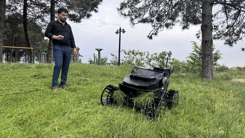 Yüksek mühendisin buluşu: Uzaktan kumandalı tırpan makinesi geliştirildi - Resim: 1