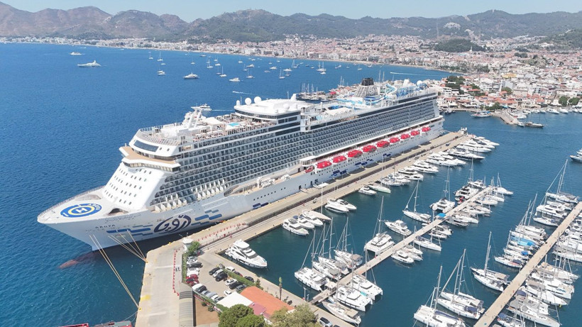 'Aroya' kruvaziyeri Marmaris'te! İçinde 2 bin 241 yolcu var - Resim: 3