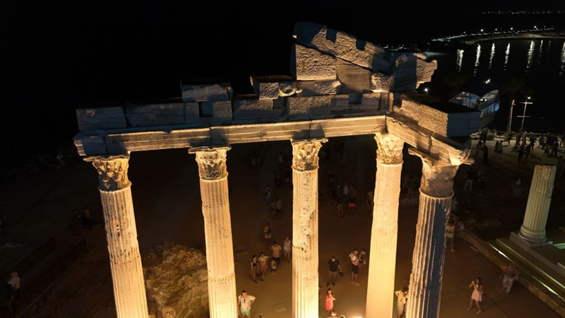 Side Antik Kenti artık geceleri de ışıl ışıl - Resim: 6