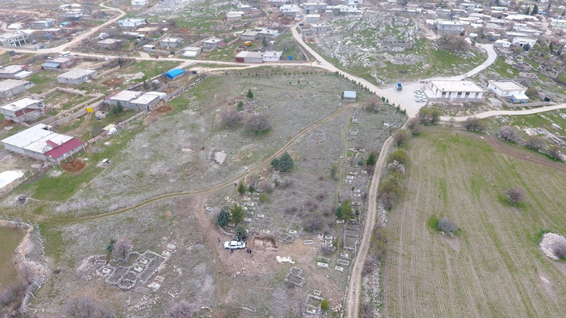 Diyarbakır'ın Ergani ilçesinde Davut Yıldızı sembolü ve Grekçe yazı bulunan mozaik bulundu - Resim: 7