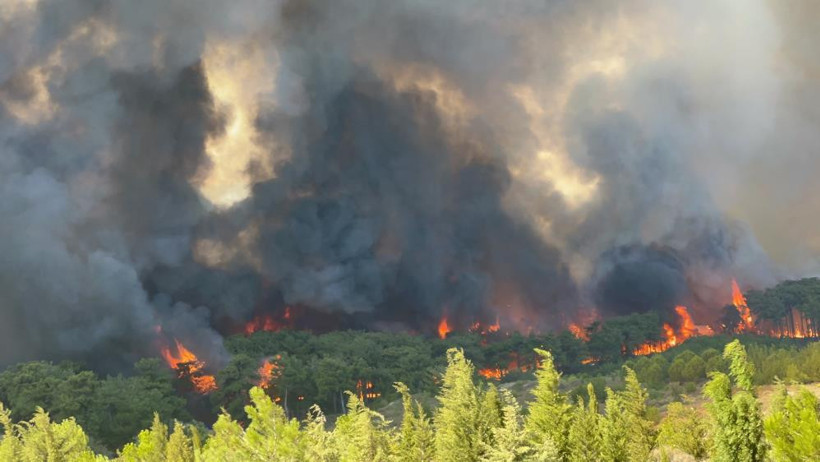 Çanakkale’deki yangın büyüyor: Boğaz trafiği durduruldu, bölgeler tahliye ediliyor - Resim : 5