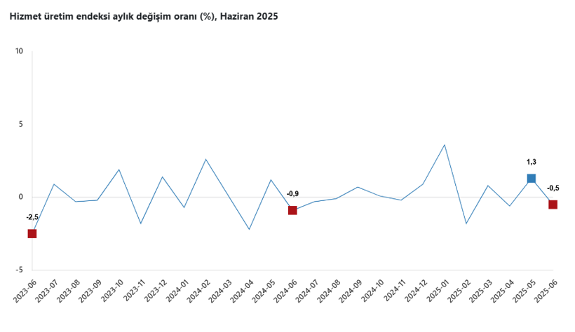 Veriler belli oldu: Hizmet üretim endeksi yıllık yüzde 3,7 arttı - Resim : 2
