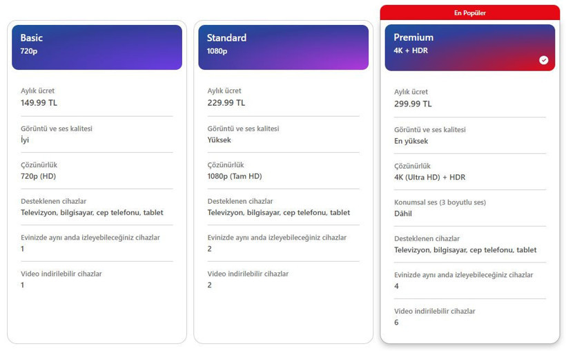 Netlix fiyatları 2024: Netlix 'Basic', 'Standart' ve 'Premium' paketleri kaç TL? - Resim : 1