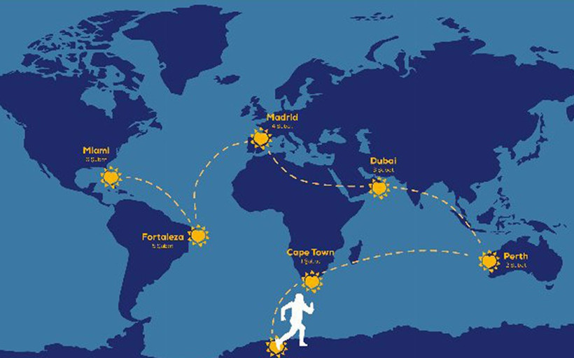 7 günde 7 kıtada 7 maraton koşacak