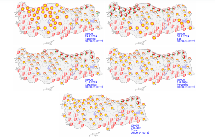 Meteoroloji'den 5 günlük hava durumu tahmini: Eyyam-ı bahur sıcakları gelecek mi? Yarına dikkat! - Resim : 1