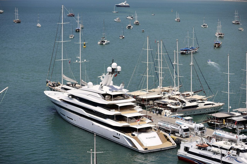Dünyanın en büyük yatlarından 'Avantage' Fethiye'ye geldi - Resim: 1