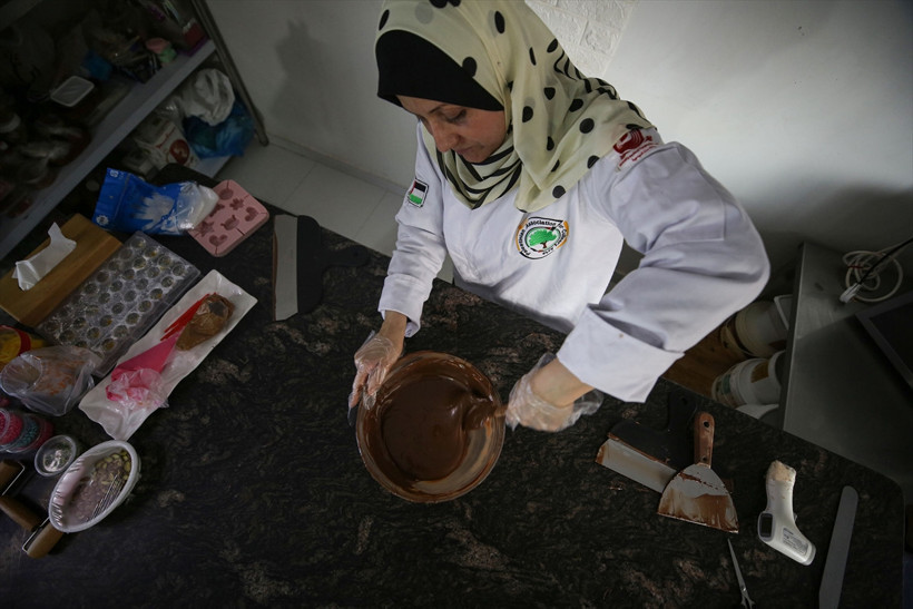 Filistinli şef katkısız çikolataları ilgi odağı oldu - Resim : 3