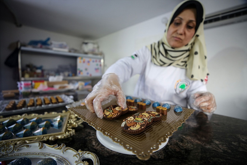 Filistinli şef katkısız çikolataları ilgi odağı oldu - Resim : 2