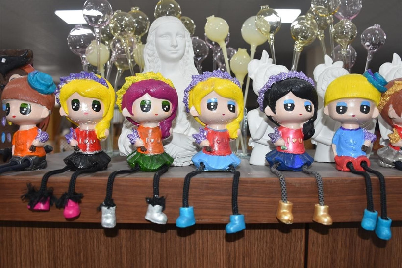 Anne kız taş döküm kursunda harikalar yaratıyor - Resim: 2