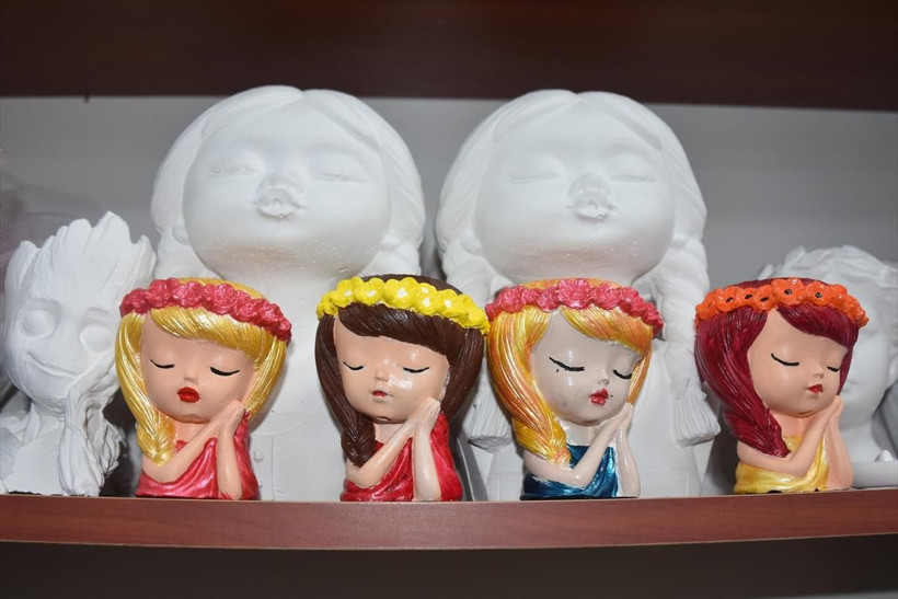 Anne kız taş döküm kursunda harikalar yaratıyor - Resim: 5