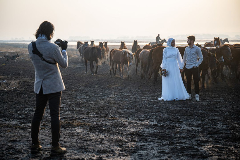 Kayseri kırsalında yaşayan yılkı atlarının yaşamlarından büyüleyici kareler - Resim: 19
