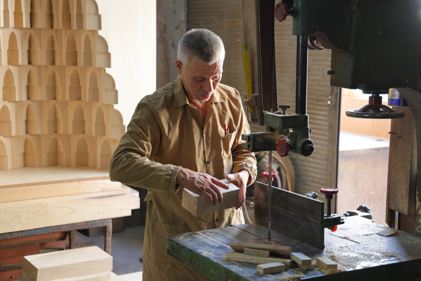 Kahramanmaraş’ta asırlık mukarnas sanatı ahşapla buluşuyor - Resim : 1