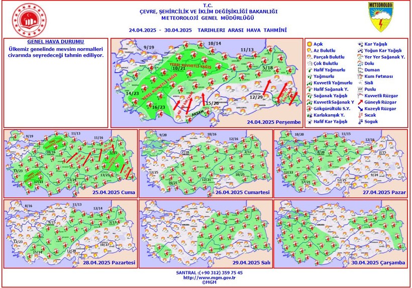 Yağışlı hava geri dönüyor! 20 il için sarı kodlu uyarı: İstanbul’da hava nasıl olacak? - Resim : 1