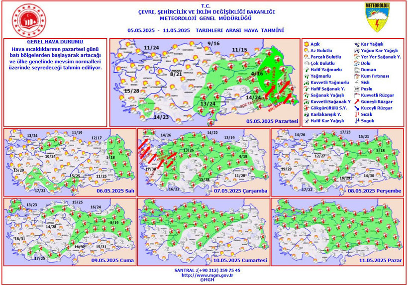 Meteoroloji uyardı: Sıcaklıklar artıyor, yağmur kapıda! Yeni haftada hava nasıl olacak? - Resim : 1