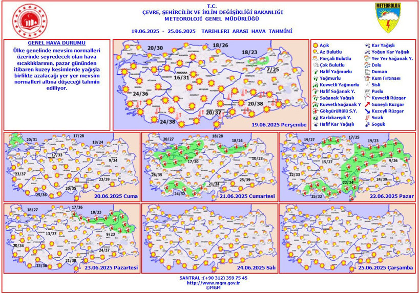 Meteoroloji gün vererek uyardı! Yağış geliyor: Sıcaklıklar düşecek - Resim : 1