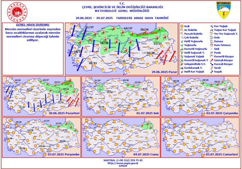 Meteoroloji’den 21 ile sarı kodlu uyarı! Kuvvetli yağış ve fırtına bekleniyor - Resim : 2