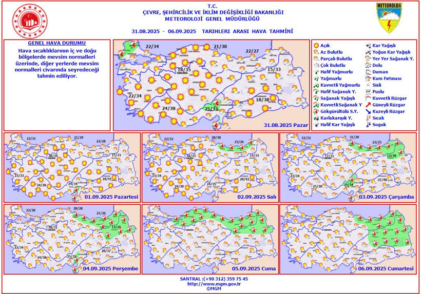 Meteoroloji açıkladı! Yağışlar geliyor, sıcaklıklar düşecek - Resim : 1
