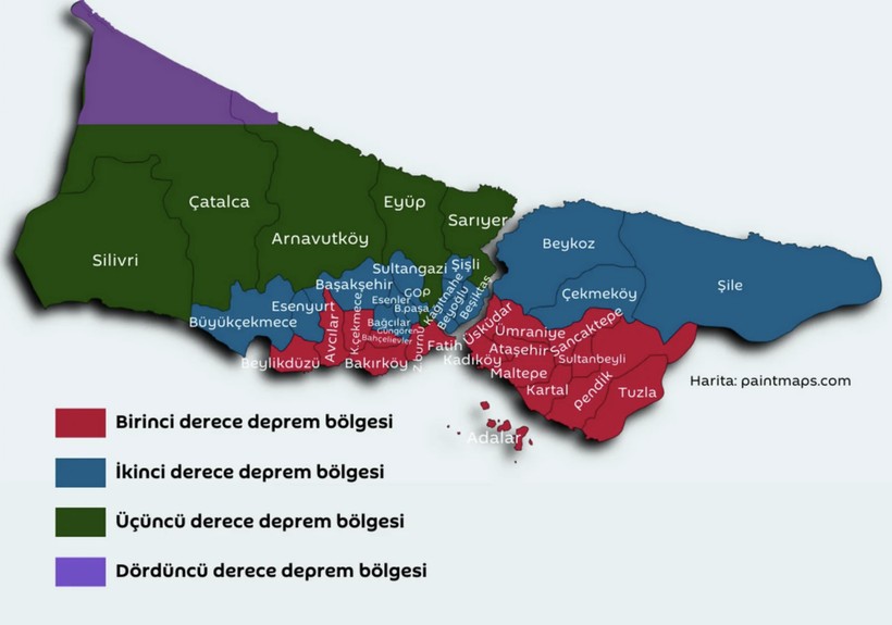 İstanbul'da depreme en dayanıklı ilçeler hangileri? İstanbul'da en sağlam zemin nerede? - Resim : 1