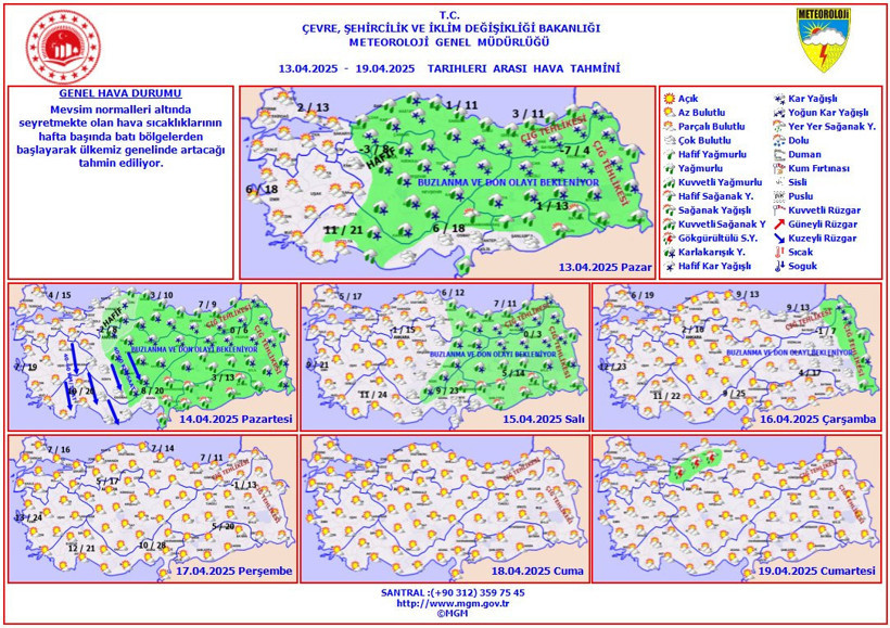 Sevindiren haber geldi! Sıcaklıklar yükseliyor: Bahar havası etkisini gösterecek (13 Nisan hava durumu) - Resim : 1