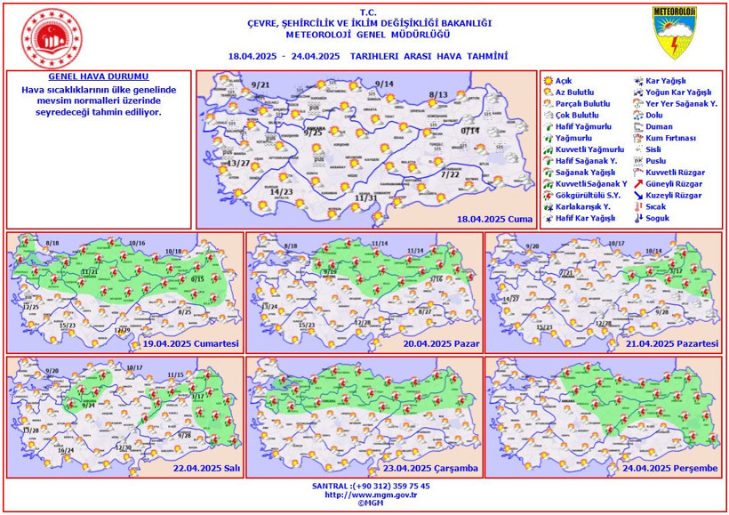 Meteoroloji uyardı! Sıcaklıklar artsa da sağanak yağışlar kapıda - Resim : 1
