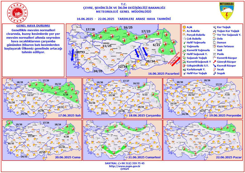Meteoroloji tarih vererek açıkladı! Sıcaklıklar Türkiye genelinde artacak - Resim : 1