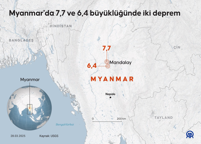Ölü sayısı artıyor: Myanmar, art arda iki şiddetli depremle sarsıldı! - Resim : 1