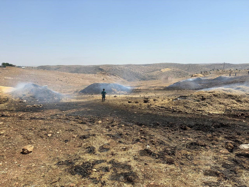Diyarbakır ve Mardin'deki yangında hasar havadan görüntülendi - Resim: 4