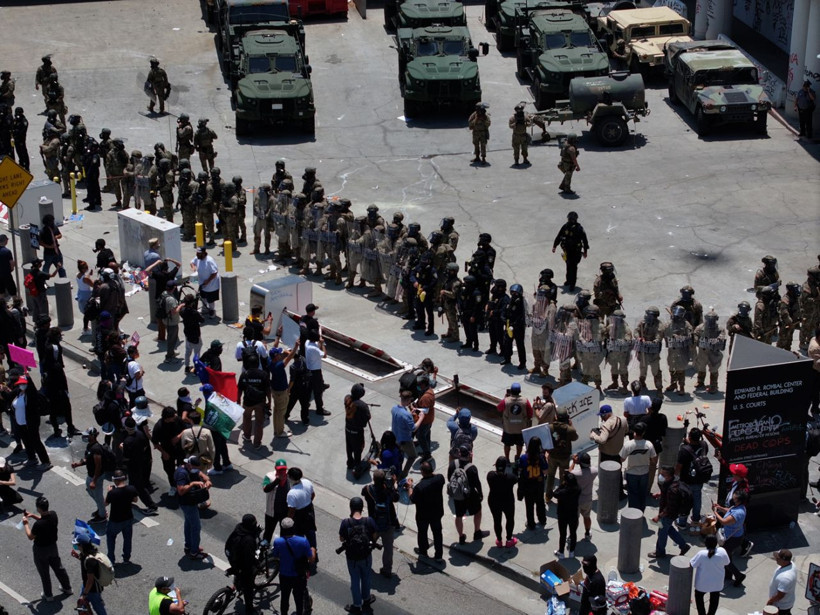 Son Dakika: Los Angeles karıştı, Trump'tan tehdit gibi sözler - Resim: 2
