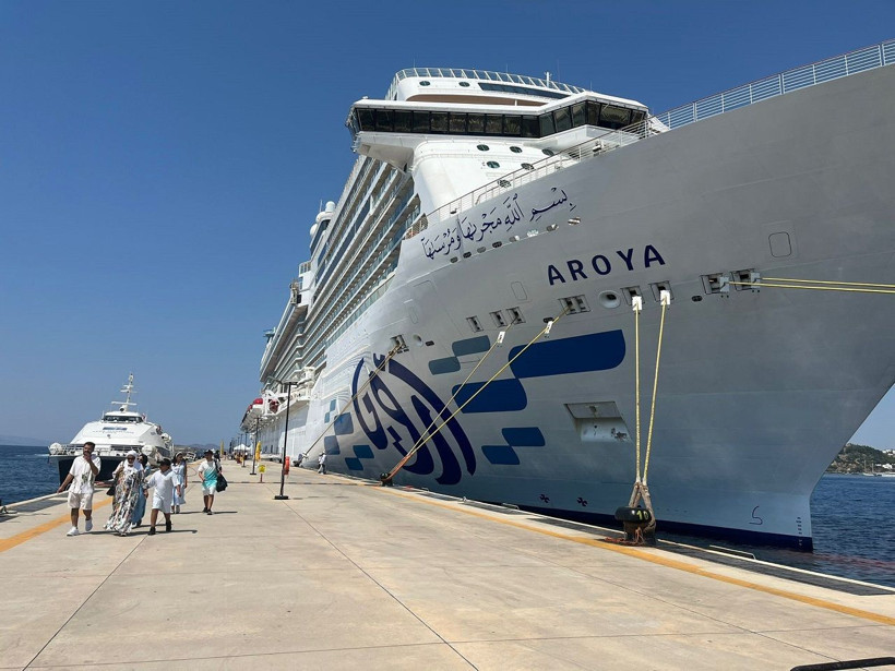 Dev yolcu gemisi Aroya Bodrum'da: İçinde spa, tiyatro ve 15 restoran bulunuyor! - Resim: 3