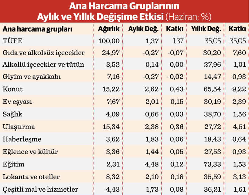 Enflasyon yüzde 35’le 42 ayın en düşük düzeyinde - Resim : 3