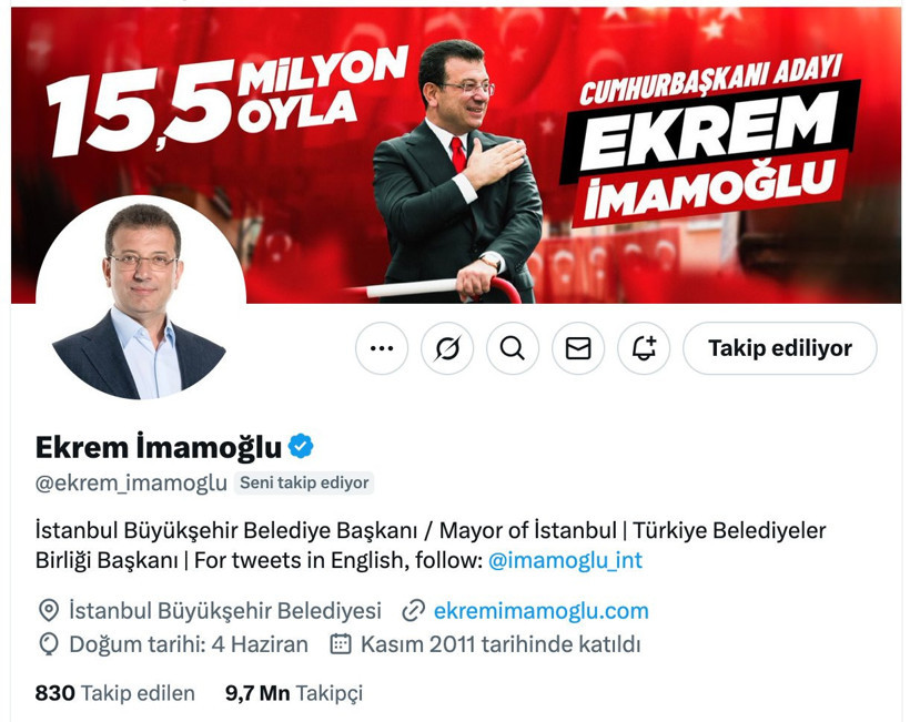 Ekrem İmamoğlu'nun X hesabına erişim engeli: Gerekçesi ortaya çıktı - Resim : 2