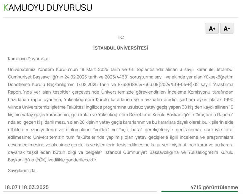 Son Dakika: İBB Başkanı Ekrem İmamoğlu’nun üniversite diploması iptal edildi - Resim : 1