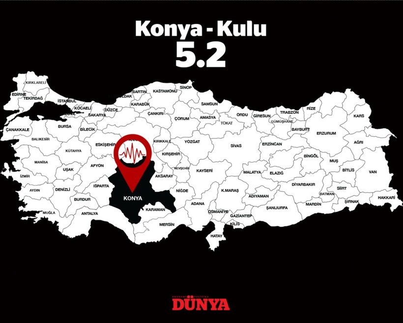 Son dakika: Konya'da 5,2 büyüklüğünde deprem! Ankara'yı da salladı - Resim : 1