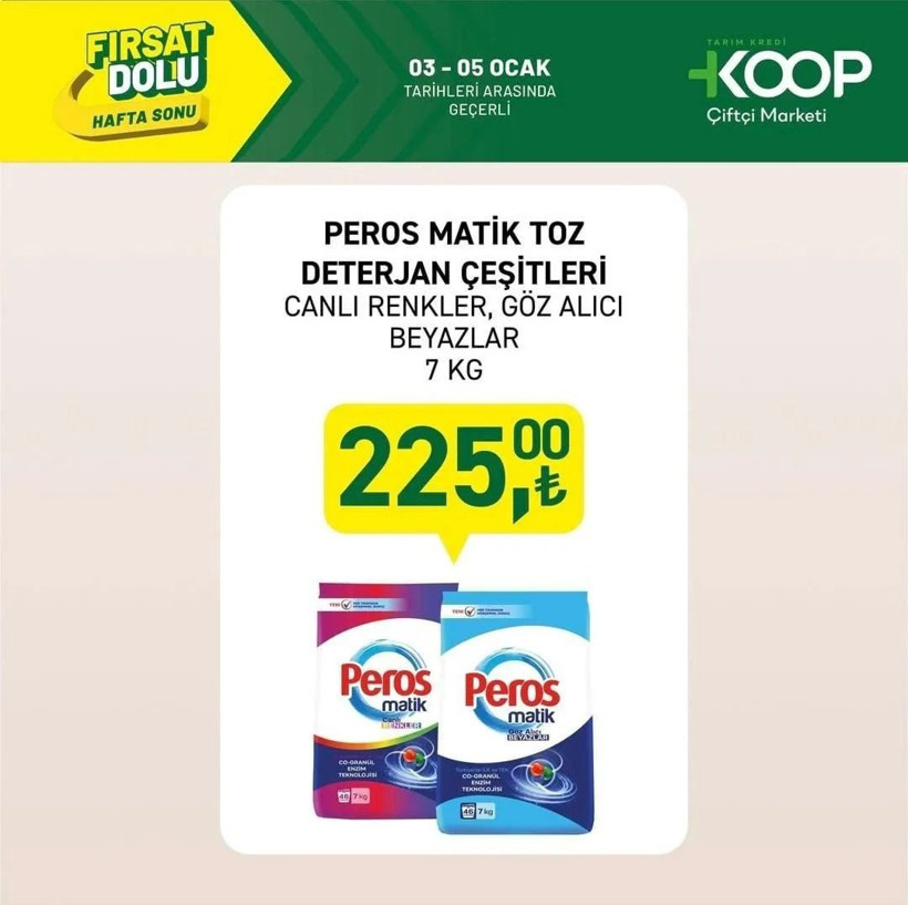 TARIM KREDİ KOOPERATİFİ İNDİRİM KATALOĞU BELLİ OLDU! 3-5 Ocak tarihlerinde hangi ürünler indirimli? - Resim: 1