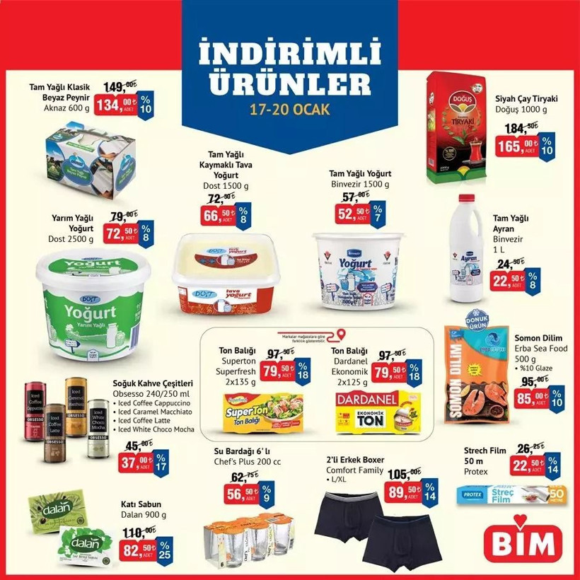 BİM FIRSAT ÜRÜNLERİ KATALOĞU: 17-20 Ocak 2025 tarihlerinde hangi ürünler indirime giriyor? - Resim: 1
