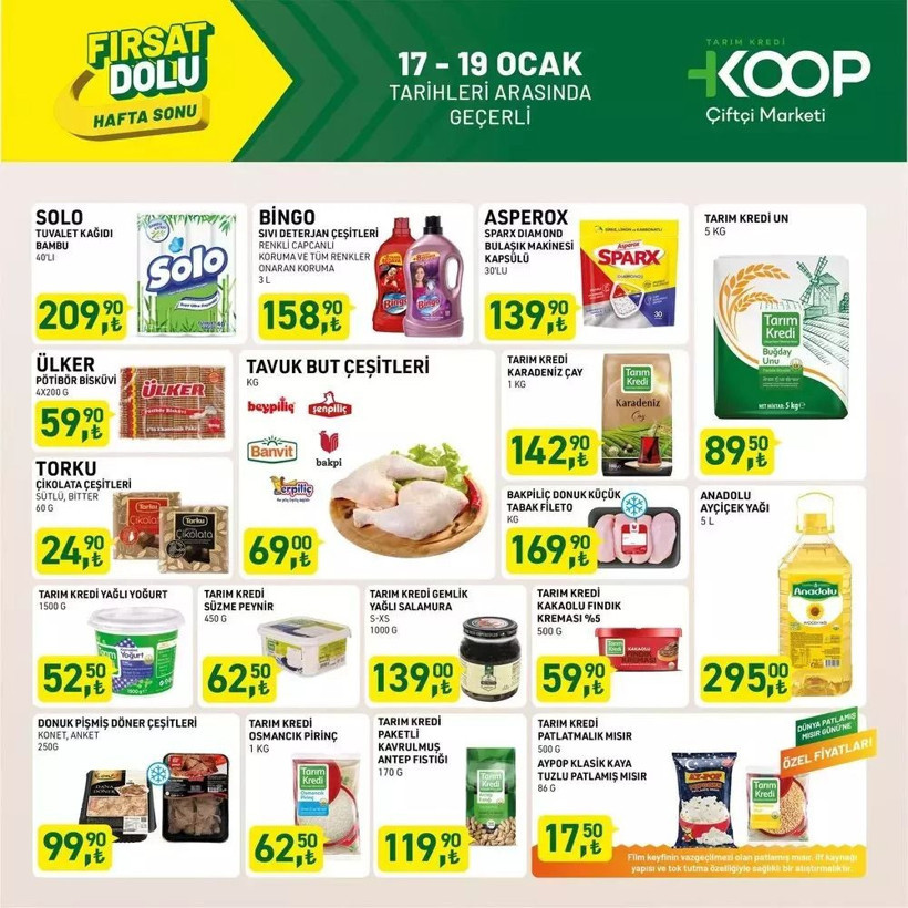 TARIM KREDİ KOOPERATİFİ HAFTA SONU KATALOĞU: 17-19 Ocak 2025 tarihinde hangi ürünler indirimli? - Resim: 1