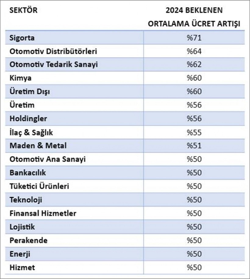 Şirketler 2024'te yüzde 50 zam planlıyor - Resim : 1